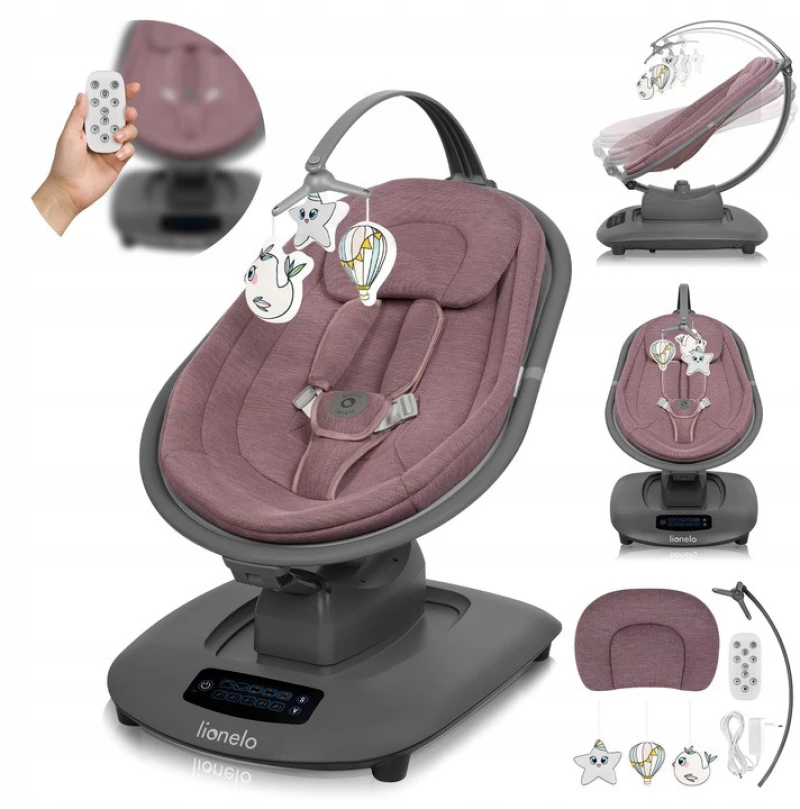 Lionelo Διαδραστικό Ηλεκτρικό Ρηλάξ Blossom Pink Mauve