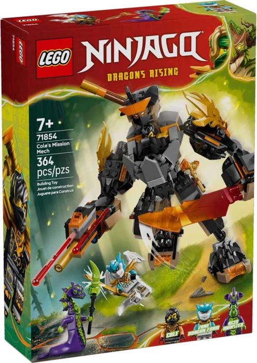 LEGO 71854 - LEGO NINJAGO - Cole's Mission Mech & Dragon Zane