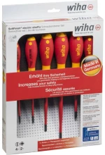 Wiha Σετ 6 Κατσαβίδια Ηλεκτρολόγου 3201ZK6 SoftFinish electric slimFix