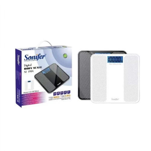 SONIFER ΨΗΦΙΑΚΗ ΖΥΓΑΡΙΑ ΣΩΜΑΤΟΣ ΛΕΥΚΗ ΕΩΣ 180kg SF-1904