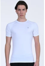 Magnetic North MEN'S COMPRESSION S/S T-SHIRT 50027-White MAGNETIC NORTH Λευκό