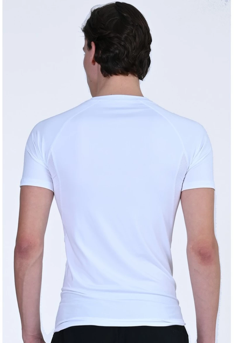 Magnetic North MEN'S COMPRESSION S/S T-SHIRT 50027-White MAGNETIC NORTH Λευκό