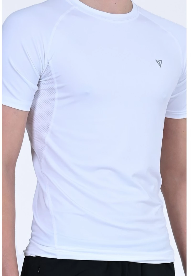 Magnetic North MEN'S COMPRESSION S/S T-SHIRT 50027-White MAGNETIC NORTH Λευκό