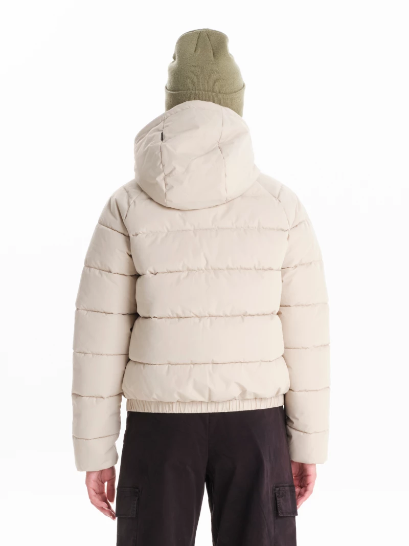 Emerson Women's Hooded Puffer Jacket 242.EW10.91 242.EW10.91-ECRU EMERSON Μπεζ