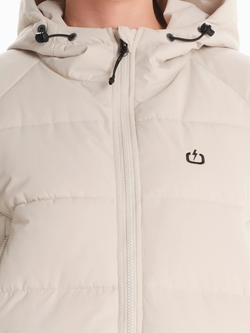 Emerson Women's Hooded Puffer Jacket 242.EW10.91 242.EW10.91-ECRU EMERSON Μπεζ