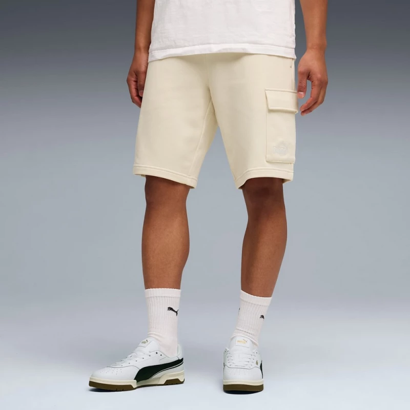 Puma ESS No. 1 Logo Cargo Shorts 10 TR 682662-87 PUMA Λευκό