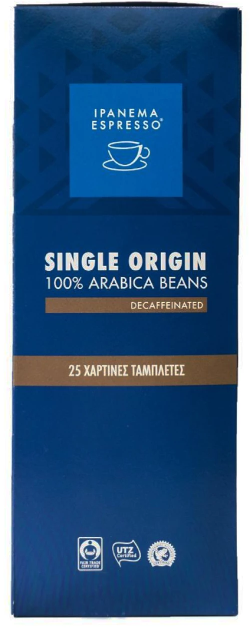 Ταμπλέτες Espresso ESE Ipanema Decaf 25 τεμάχια