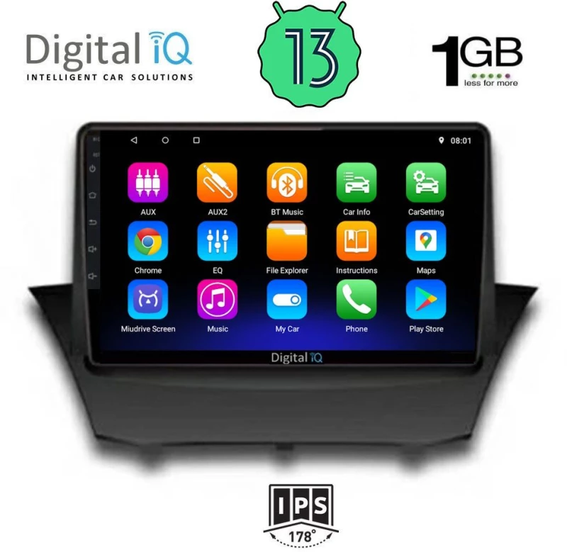 DIGITAL IQ RSA 1154_GPS (9inc) MULTIMEDIA TABLET OEM FORD FIESTA mod. 2010-2018