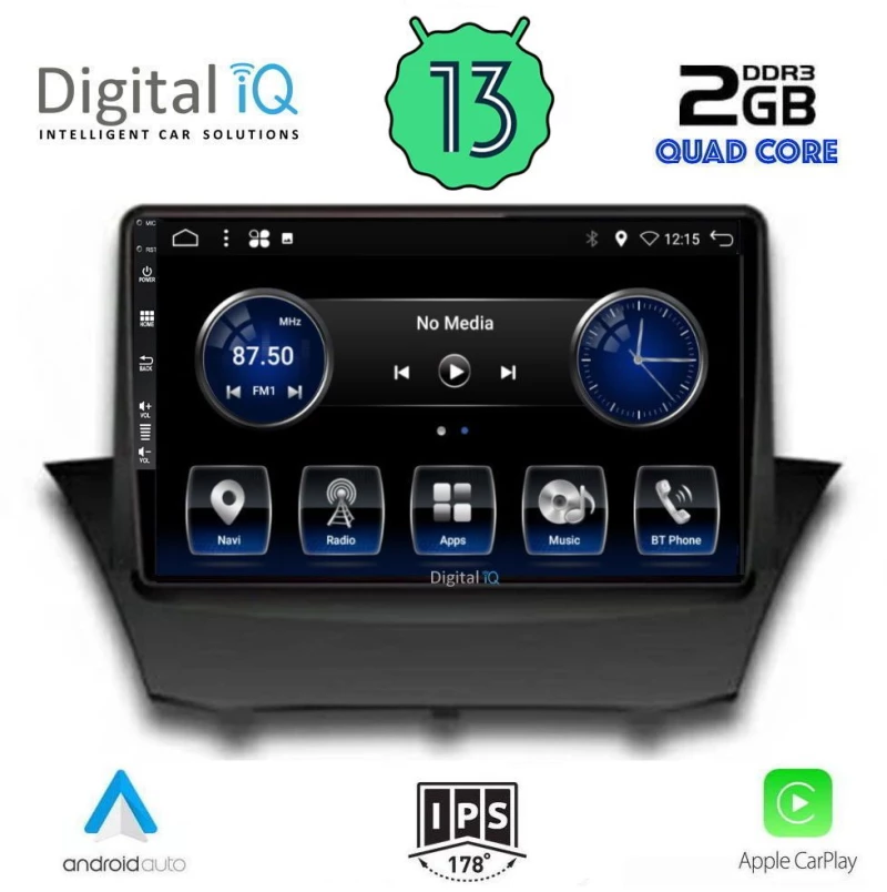 DIGITAL IQ BXH 3154_CPA (9inc) MULTIMEDIA TABLET for FORD FIESTA mod. 2008-2017