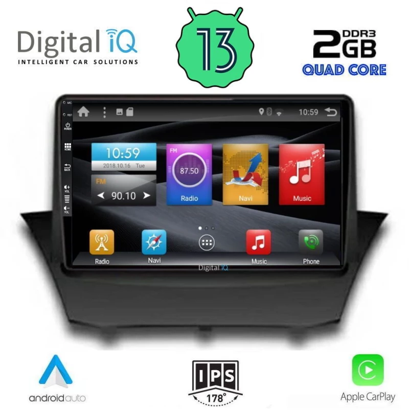 DIGITAL IQ BXH 3154_CPA (9inc) MULTIMEDIA TABLET for FORD FIESTA mod. 2008-2017