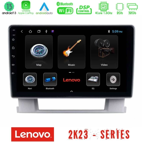 Lenovo car pad Opel Astra j 2010-2014 4core Android 13 2+32gb Navigation Multimedia Tablet 9" u-len-Op0367