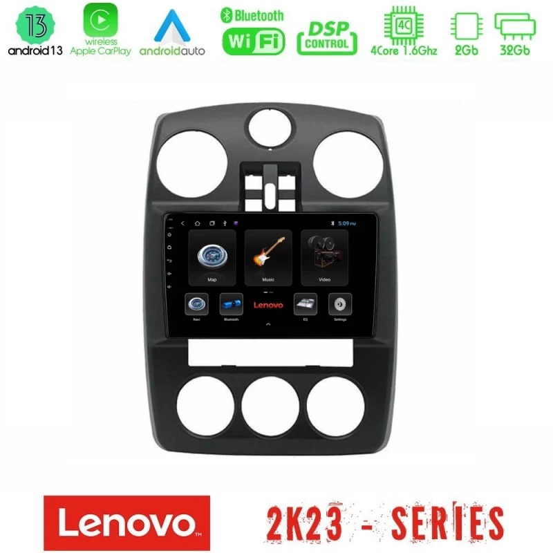 Lenovo car pad Chrysler pt-Cruiser 2000-2005 4core Android 13 2+32gb Navigation Multimedia Tablet 9" u-len-Ch1575