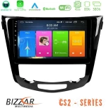 Bizzar cs2 Series 4core Android14 2+32gb Nissan Qashqai j11 (Auto A/c) Navigation Multimedia Tablet 10" με Carplay & Android Auto u-cs2-Ns0004a