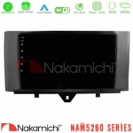 Nakamichi Nam5260 Series 4core Android13 4+64gb Smart 451 Facelift Navigation Multimedia Tablet 9" με Carplay & Android Auto u-n44-Sm0831