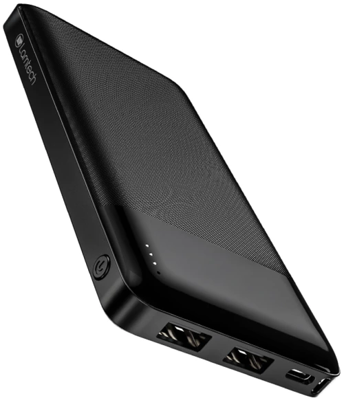 LAMTECH POWERBANK 10000MAH DUAL USB BLACK