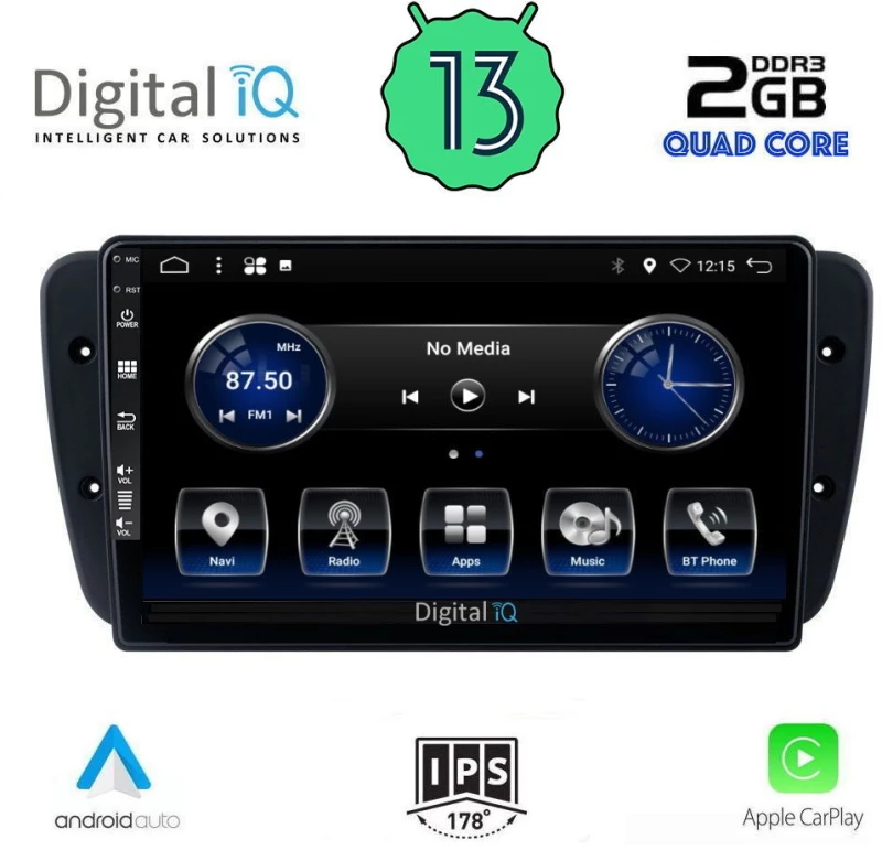 DIGITAL IQ BXH 3571_CPA (9inc) MULTIMEDIA TABLET for SEAT IBIZA mod. 2008-2015