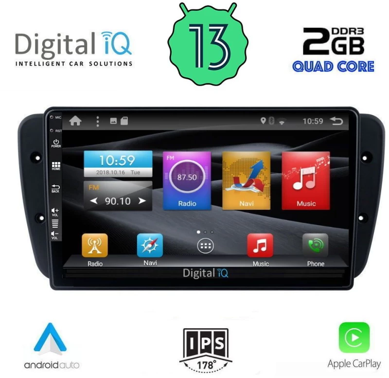 DIGITAL IQ BXH 3571_CPA (9inc) MULTIMEDIA TABLET for SEAT IBIZA mod. 2008-2015