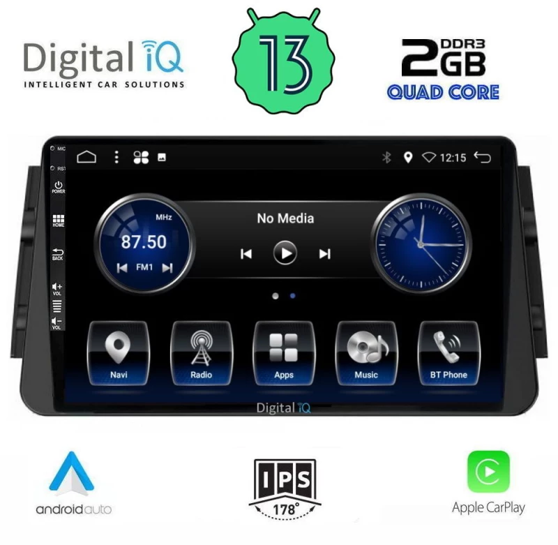 DIGITAL IQ BXH 3460_CPA (9inc) MULTIMEDIA TABLET for NISSAN MICRA mod. 2017>