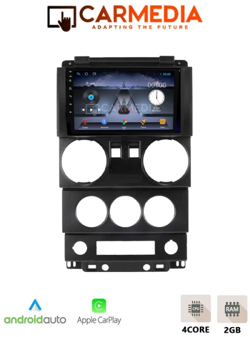 CARMEDIA CM209C-13 PERFORMANCE TABLET 9'' OEM JEEP WRANGLER 2006-2011 (2 SWITCHES)