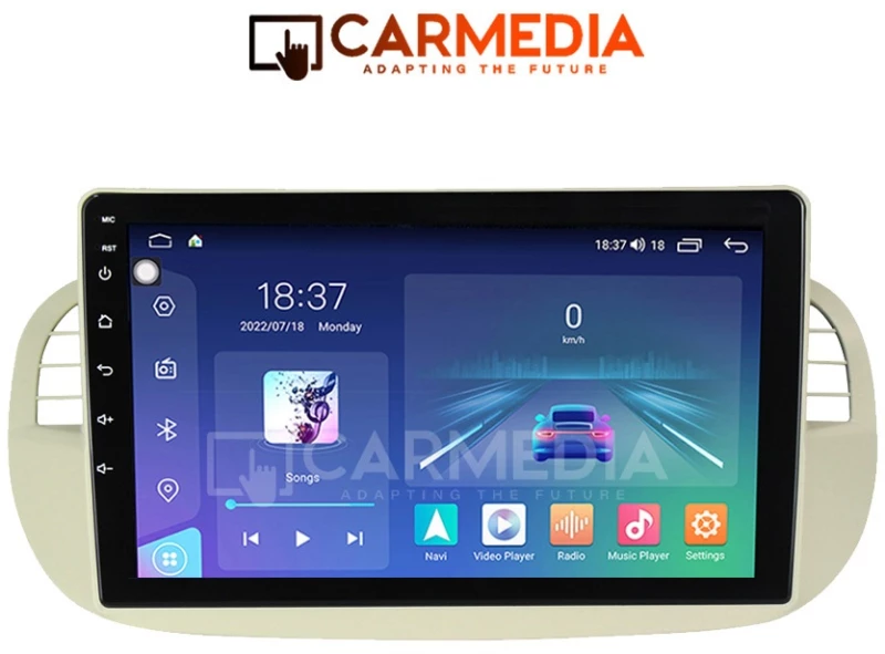 CARMEDIA CM2089-13 TABLET 9'' OEM FIAT 500 2007-2015 BEIGE