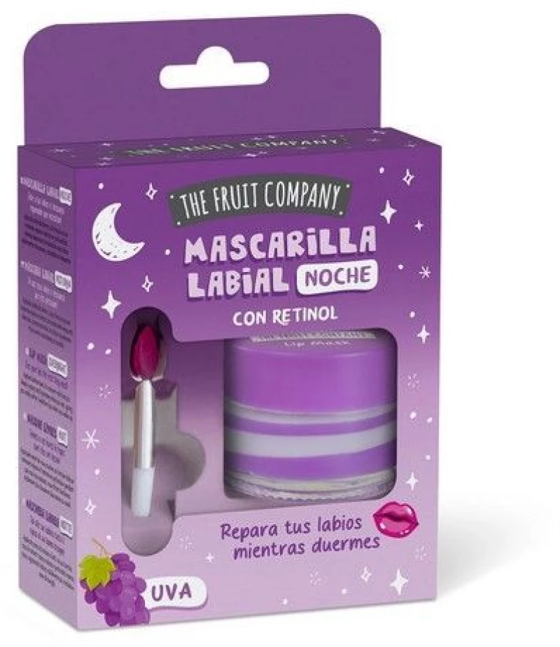 The Fruit Company Grape & Retinol Night Lip Mask Μάσκα Χειλιών 12ml