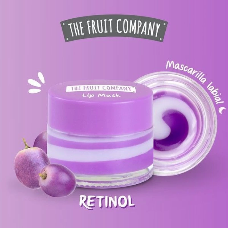 The Fruit Company Grape & Retinol Night Lip Mask Μάσκα Χειλιών 12ml