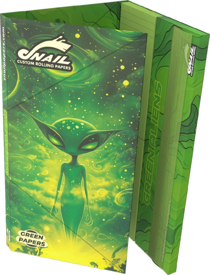 Snail Συλλεκτικά Χαρτάκια «Συλλογή Green Aliens» - Design #3 | KS Slim & Tips