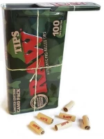 RAW Pre-Rolled Tips Τζιβάνα Σε Μεταλλικό Κουτί Camo Limited Edition - Προτυλιγμένη 100τεμ.