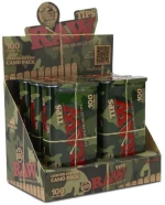 RAW Pre-Rolled Tips Τζιβάνα Σε Μεταλλικό Κουτί Camo Limited Edition - Προτυλιγμένη 100τεμ.