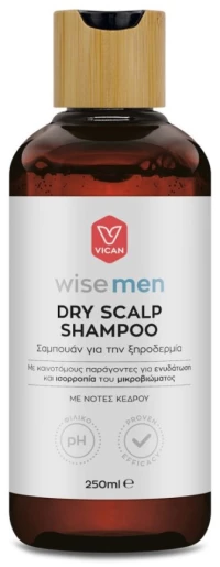 Wise Men | Dry Scalp Shampoo Ανδρικό Σαμπουάν για την Ξηροδερμία με Νότες Κέδρου |  250ml