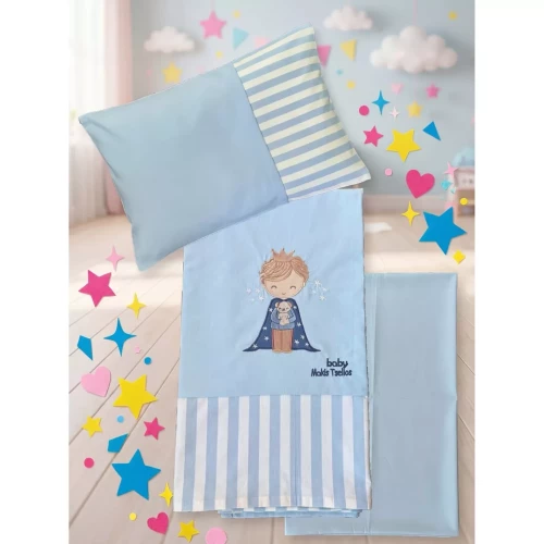 WILLIE  ΣΕΤ ΣΕΝΤ. BEBE  XΛ. 2*120x170cm 30x40cm  100% COTTON - -