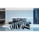 ΣΕΤ ΣΕΝΤ Υ/Δ ΧΛ  ZEBRA  2*240Χ270CM 2*50X70CM 100% COTTOSATIN 210TC - -