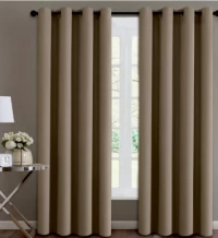 Κουρτίνα Blackout με τρουκς Taupe - 140 x 260