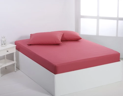 Βαμβακερό σεντόνι essentials (165cm x 267cm) baroque rose - -