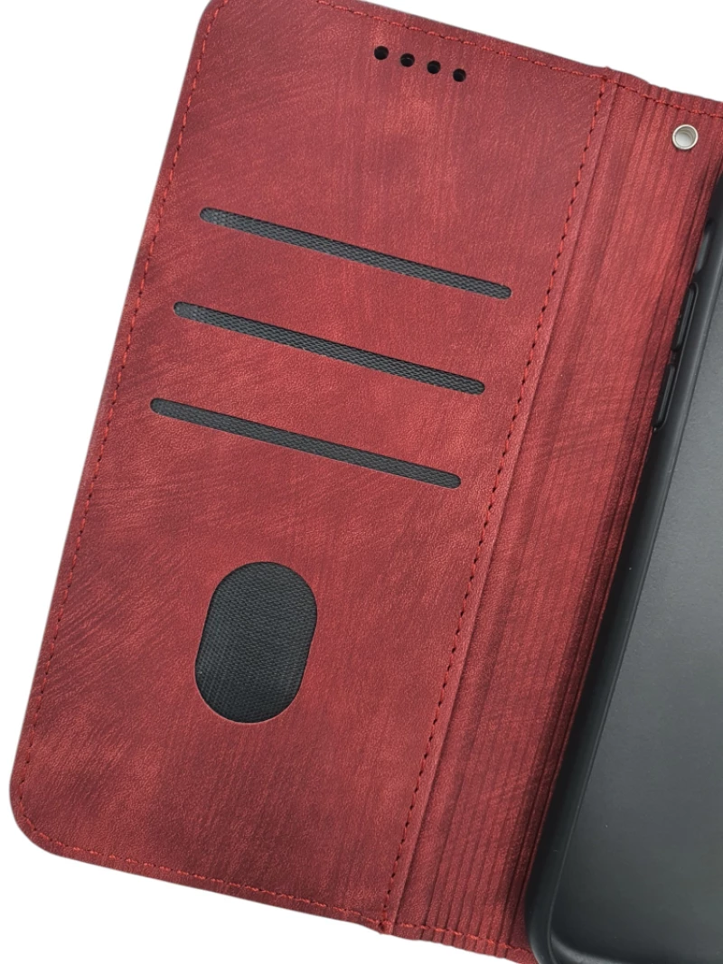 Naxius Case Book Magnet Red Samsung A52 4G_A52 5G_A52S 5G Naxius