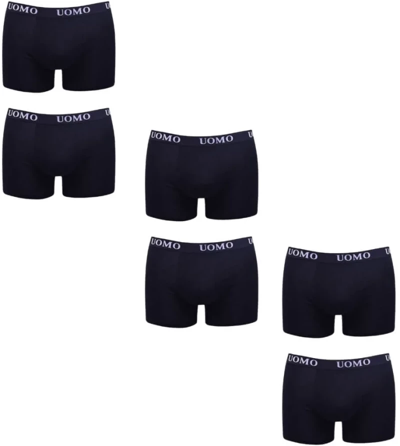 Boxer Ανδρικά 6Pack D1012 - ΜΑΥΡΟ