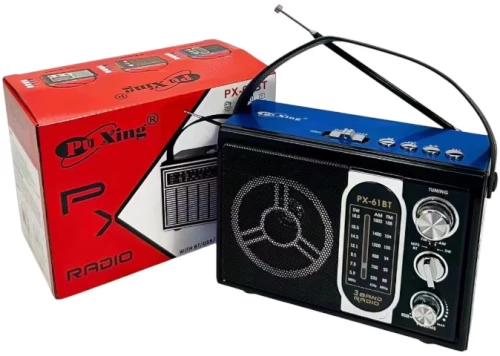 Επαναφορτιζόμενο ραδιόφωνο - PX-61BT - 617156 - Blue