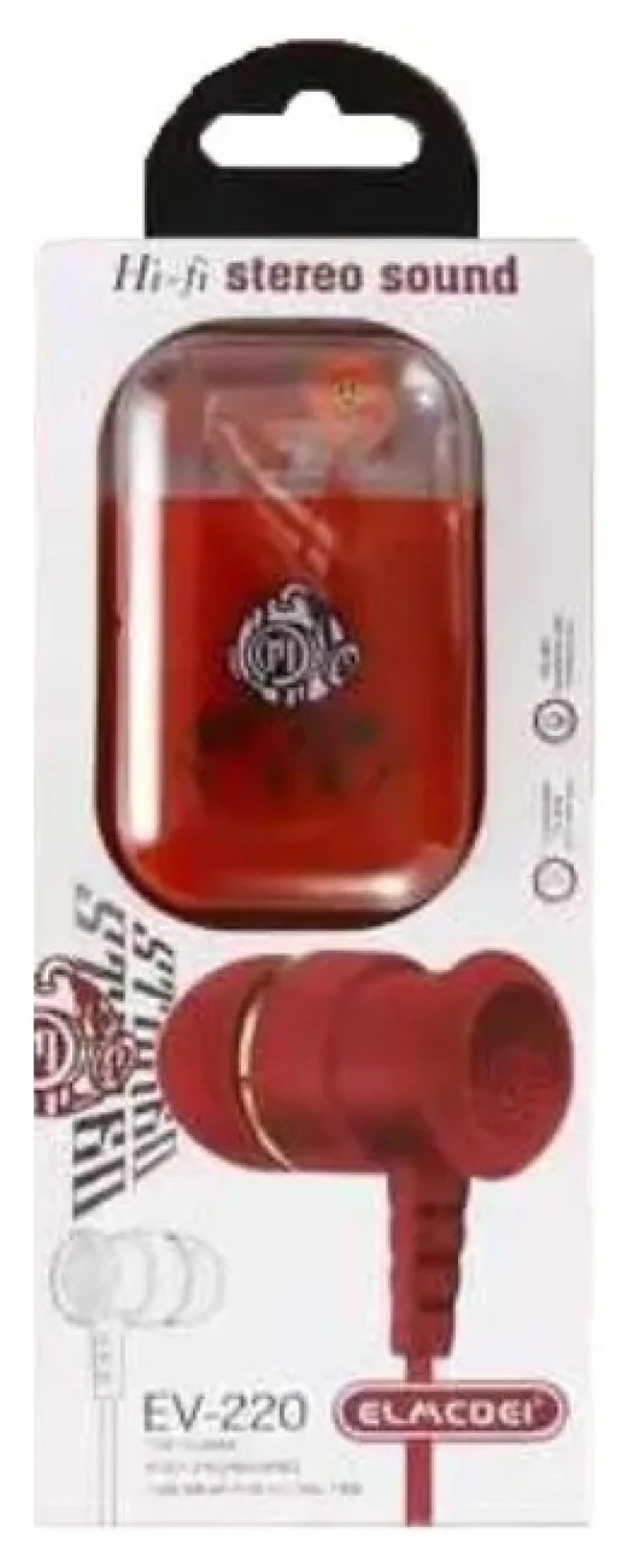 Ενσύρματα ακουστικά - EV-220 - 202562 - Red