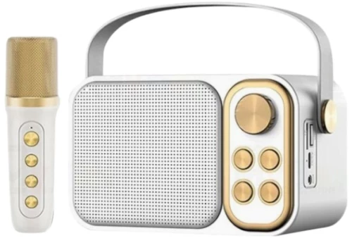 Ασύρματο ηχείο Bluetooth με μικρόφωνο Karaoke - YS-103 - 887288 - White