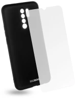 EGOBOO backcover for  Xiaomi Redmi 9, Black + Tempered Glass
