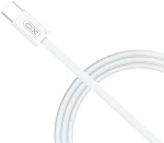 XO NB-Q260C, ΚΑΛΩΔΙΟ ΦΟΡΤΙΣΗΣ, TYPE-C ΣΕ TYPE-C, 60W, 3M, ΛΕΥΚΟ