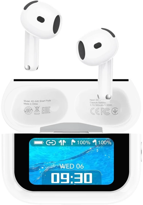 XO X45 SMART 6th GENERATION, ΑΚΟΥΣΤΙΚΑ, ANC, TWS, ΛΕΥΚΟ
