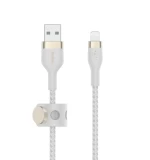 Belkin CAA010bt3MWH BOOST CHARGE™  USB-A to LTG_Braided silicone, 3M, White