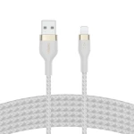 Belkin CAA010bt3MWH BOOST CHARGE™  USB-A to LTG_Braided silicone, 3M, White
