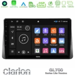 Clarion Gl700 Lite Series 8core Android11 6+128gb Ford Focus 2019-> Navigation Multimedia Tablet 9" με Carplay & Android Auto u-G76l-Fd2495