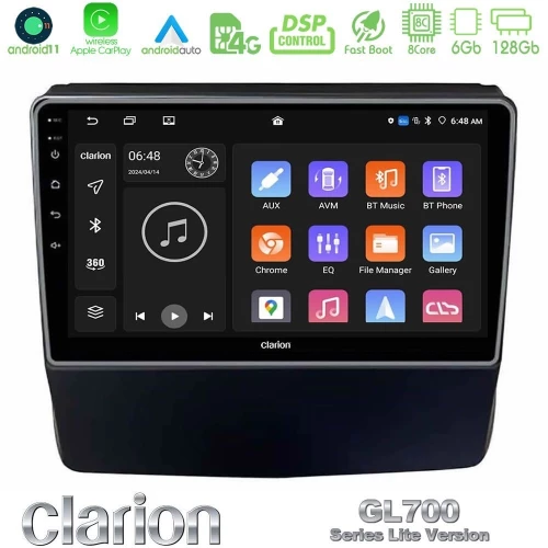 Clarion Gl700 Lite Series 8core Android11 6+128gb Subaru Forester/impreza 2018-2021 Navigation Multimedia Tablet 9" με Carplay & Android Auto u-G76l-Su1662
