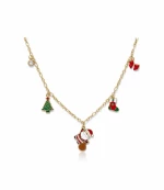 Ατσάλινο Κολιέ Christmas Charms