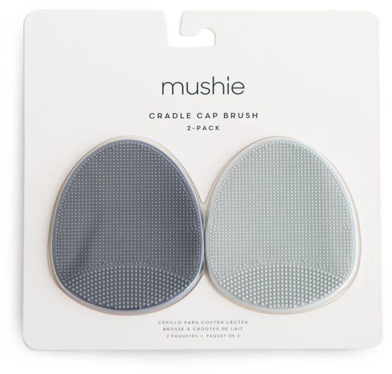 Mushie Βούρτσες Μπάνιου Σιλικόνης Σετ 2τμχ Tradewinds/Periwinkle
