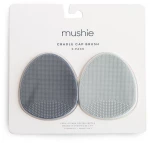 Mushie Βούρτσες Μπάνιου Σιλικόνης Σετ 2τμχ Tradewinds/Periwinkle