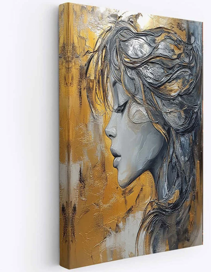 Πίνακας Καμβάς Hm 468VLR1176 70x100cm Multi Wallity Κάθετοι Ξύλο, Καμβάς